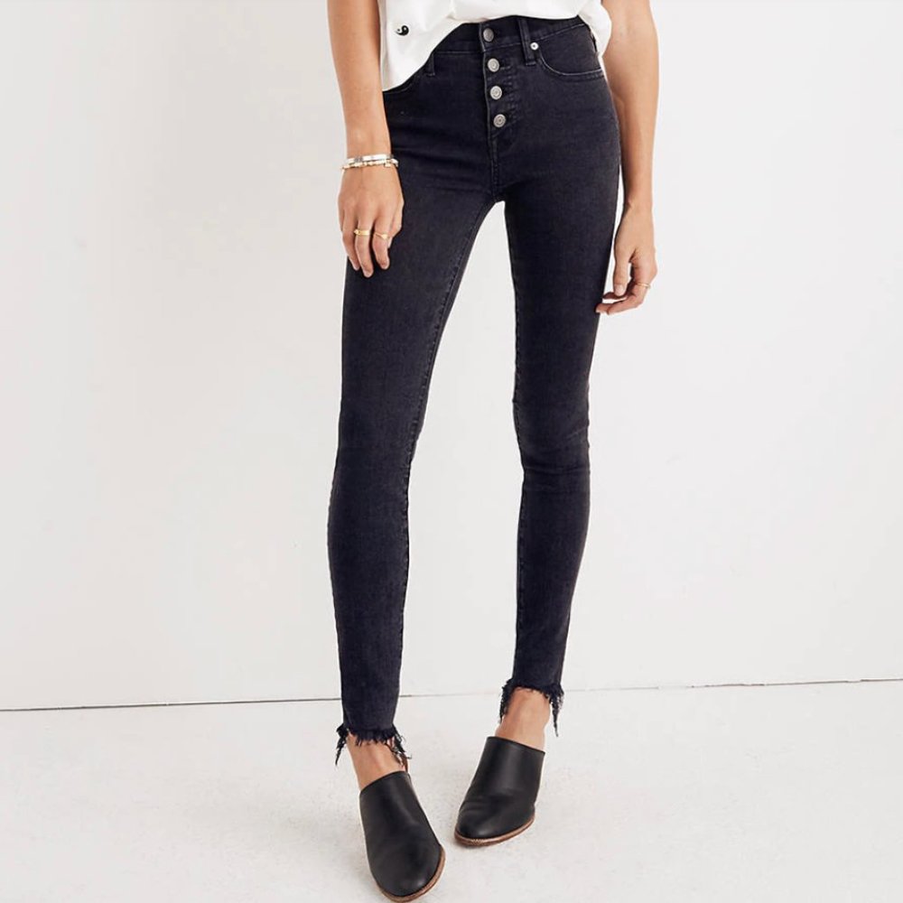 Black Madewell Hi Rise Skinny Jeans